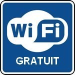 Le Wifi gratuit est disponible dans tout l'établissement.